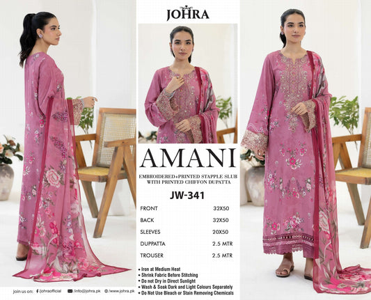 AMANI BY JOHRA LAWN | JW-341
