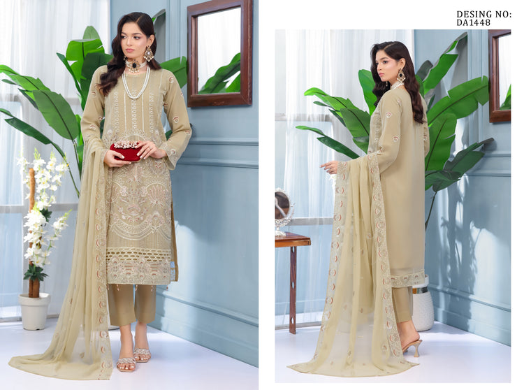 ARSHAMA BY BIN HAMEED SEM-STITCHED | DA1448