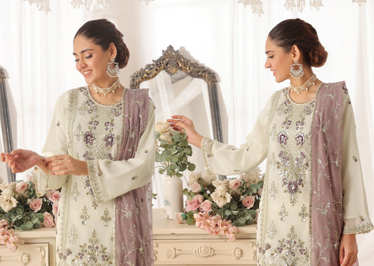 INARA BY BIN HAMEED | SEMI-STITCHED CHIFFON | D-01