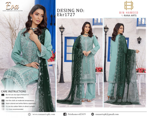 Eva By Bin hameed Semi Stitched 3PC | EKR-1727