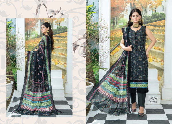 MASHAAL BY RIAZ ARTS | UN-STITCHED 3PC |D-08