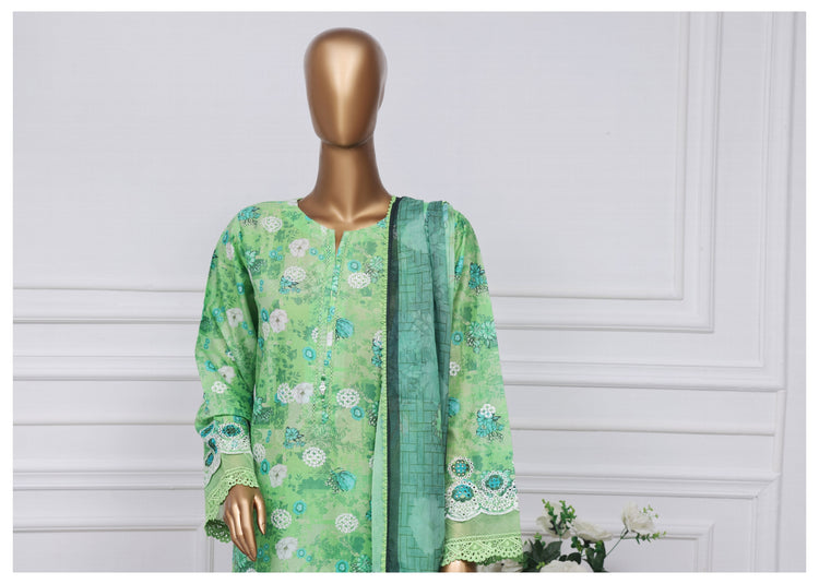 SADABAHAR PRINTED CHIKANKARI STITCHED D-01