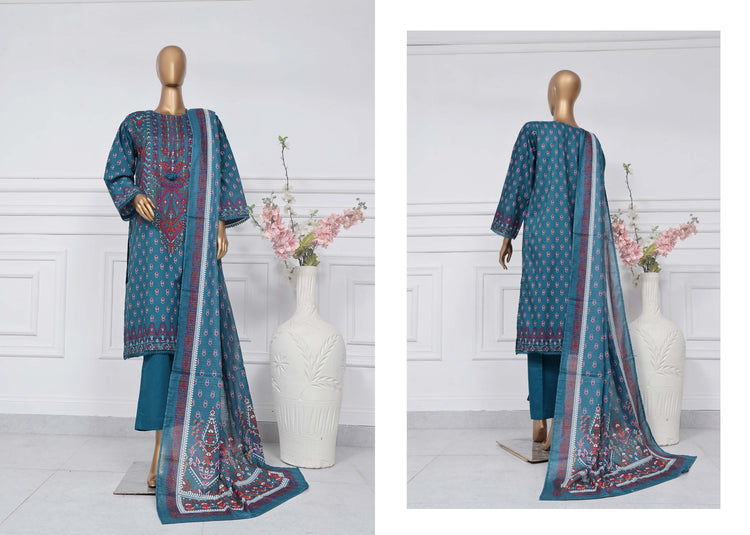 SADABAHAR PREMIUM PRINTED LAWN D-08