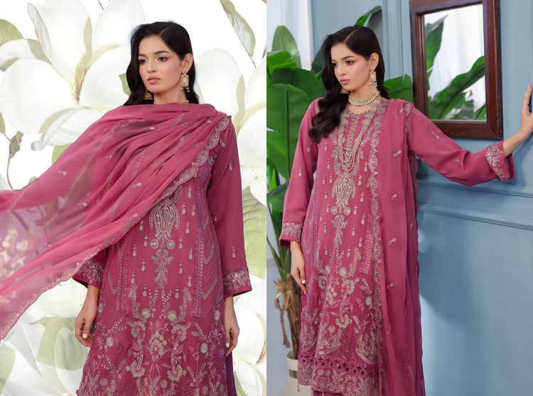 ARSHAMA BY BIN HAMEED SEM-STITCHED | AA1542