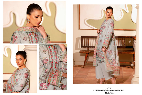 MAUSUMMERY STITCHED 3PC | D-04