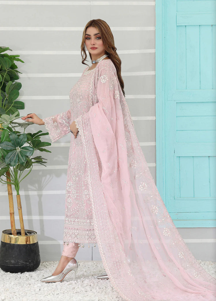 PEHCHAN BY PAKDAMAN SEMI-STITCHED 3PC | D-1060