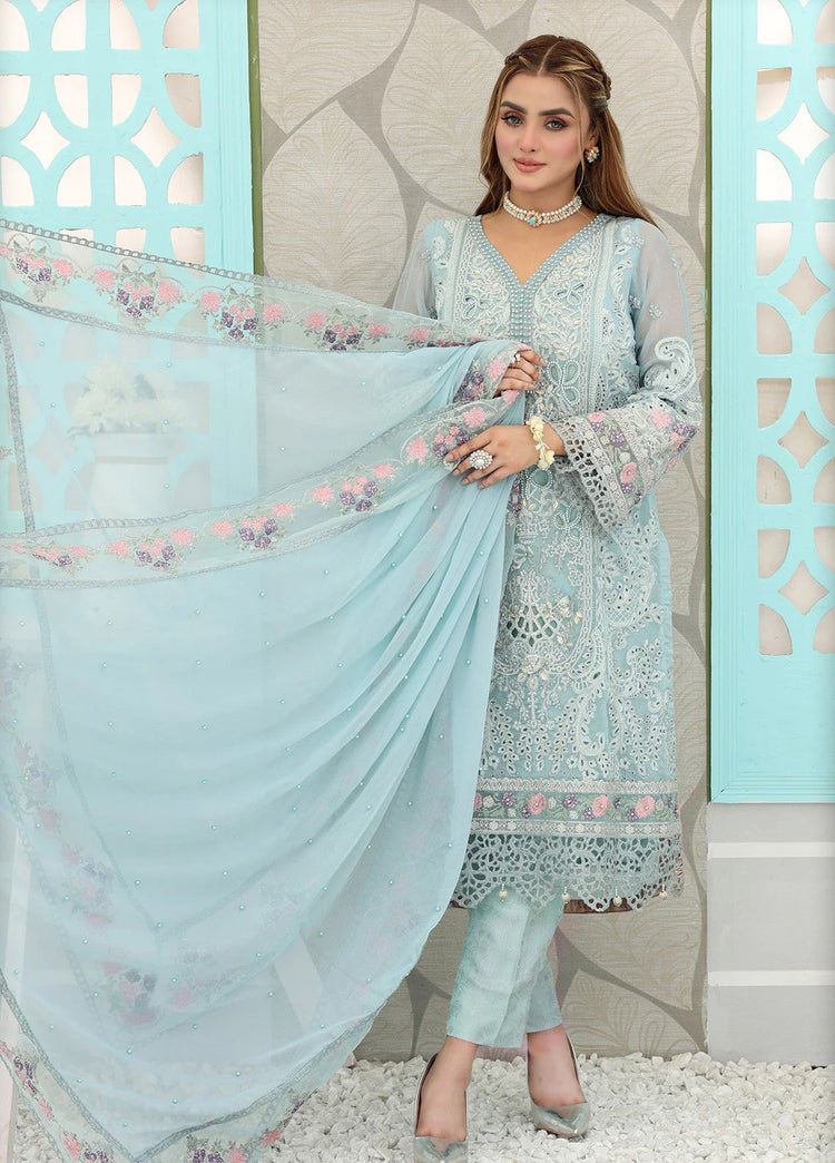 PEHCHAN BY PAKDAMAN SEMI-STITCHED 3PC | D-1061