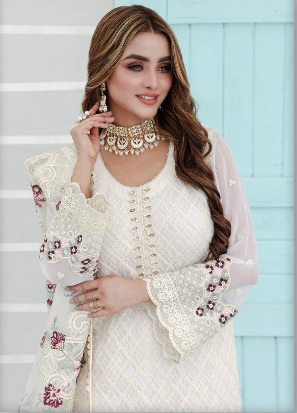 PEHCHAN BY PAKDAMAN SEMI-STITCHED 3PC | D-1063