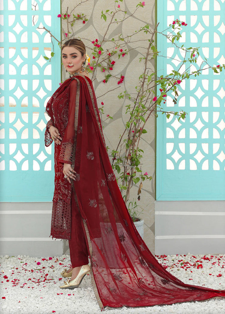 PEHCHAN BY PAKDAMAN SEMI-STITCHED 3PC | D-1064