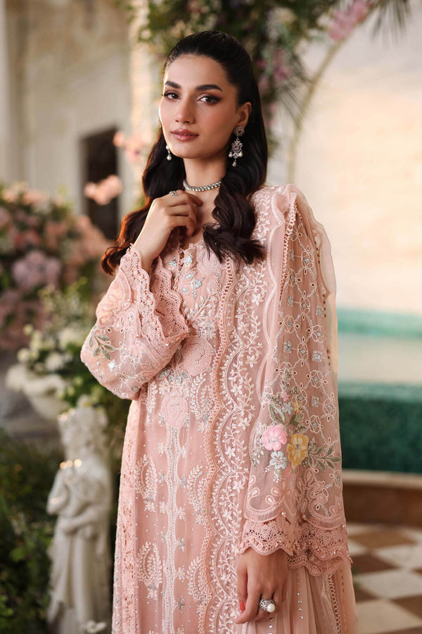 Maria b chiffon collection'26 /MPC-26-104-Peach Pink