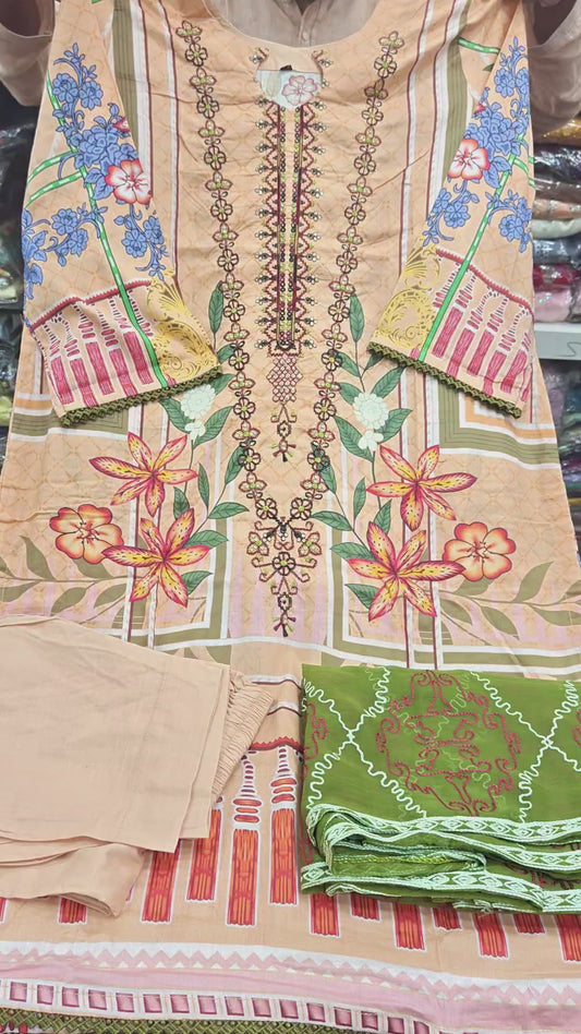 AYRA A-1 STITCHED LAWN