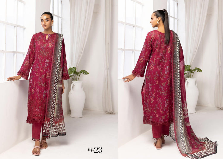 PRINTKARI BY NUR UN-STITCHED 3PC | D-PN-23