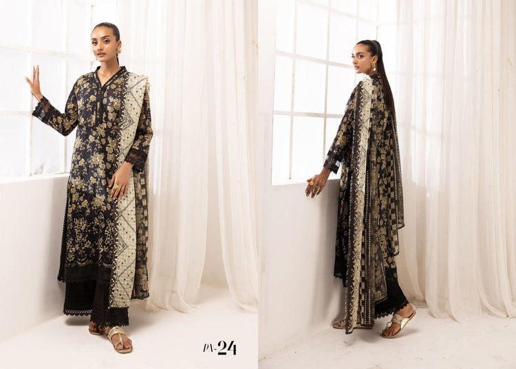 PRINTKARI BY NUR UN-STITCHED 3PC | D-PN-24