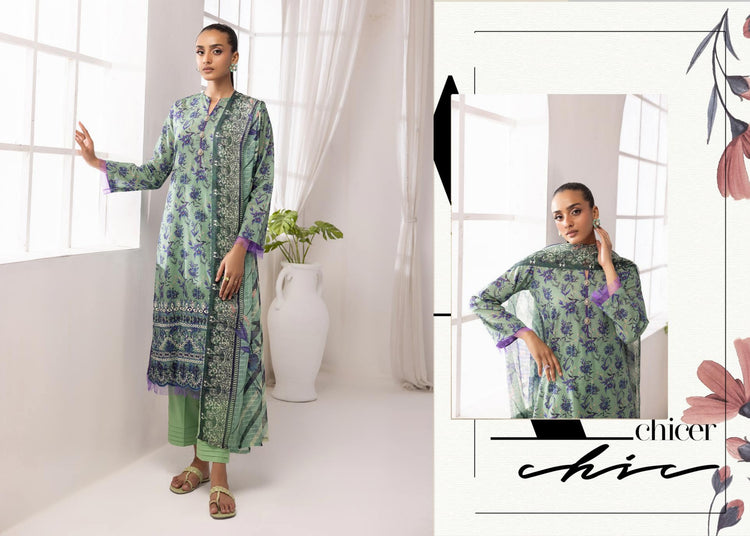 PRINTKARI BY NUR UN-STITCHED 3PC | D-PN-26