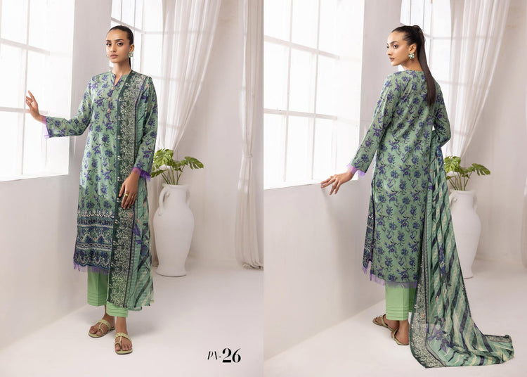 PRINTKARI BY NUR UN-STITCHED 3PC | D-PN-26