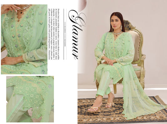 RAIQA LUXURY LAWN STITCHED 3PC| D-01