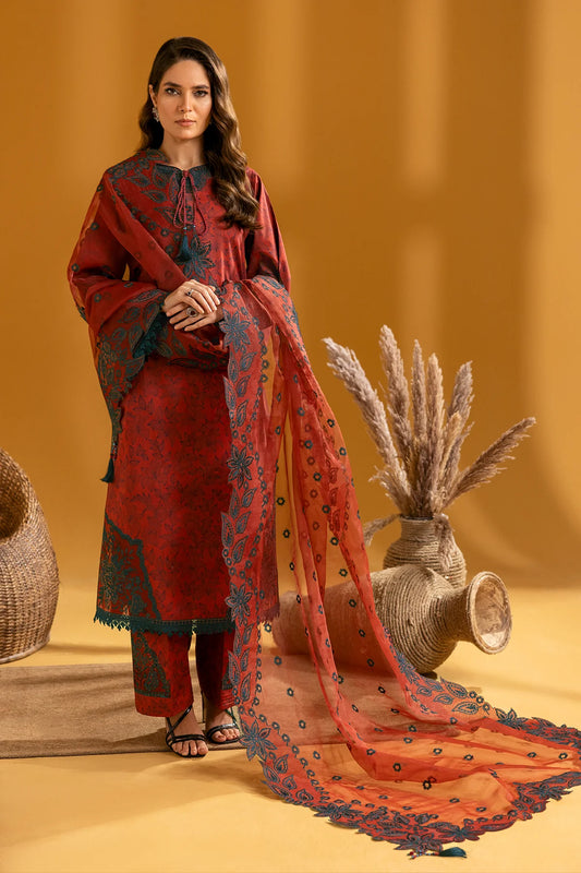 MAAHI PRINTED WITH EMBROIDERED LAWN BY ALIZEH| Mira