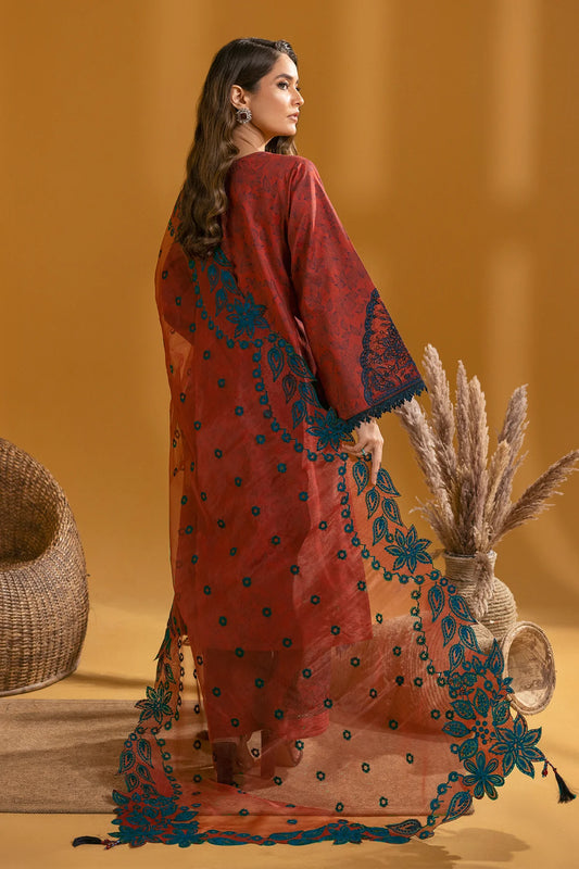 MAAHI PRINTED WITH EMBROIDERED LAWN BY ALIZEH| Mira