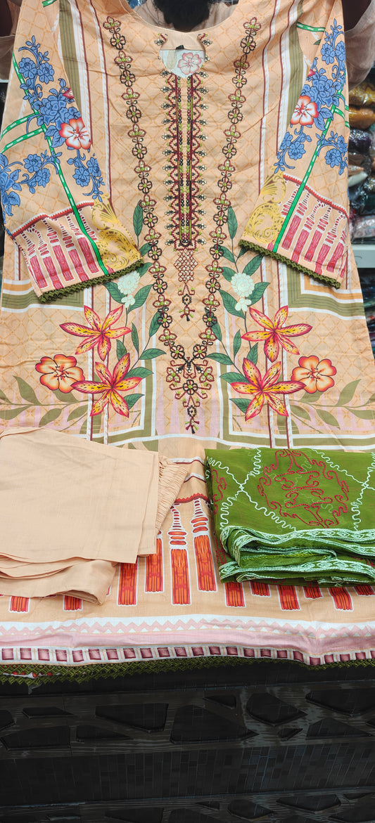 AYRA A-1 STITCHED LAWN