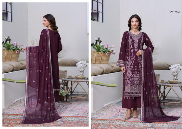 NAYAB BY BIN HAMEED SEMI-STITCHED | RAY-1072
