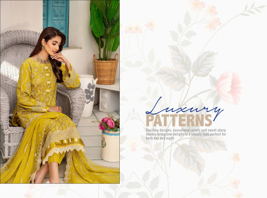 KHOOBSURAT GOLD EMBROIDERED LAWN-G-05