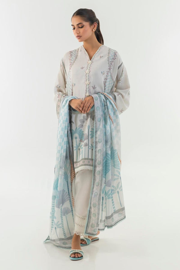 SANA SAFINAZ LUXURY EID PRET SS24ESE272P2D KURTI AND DUPATTA D-07