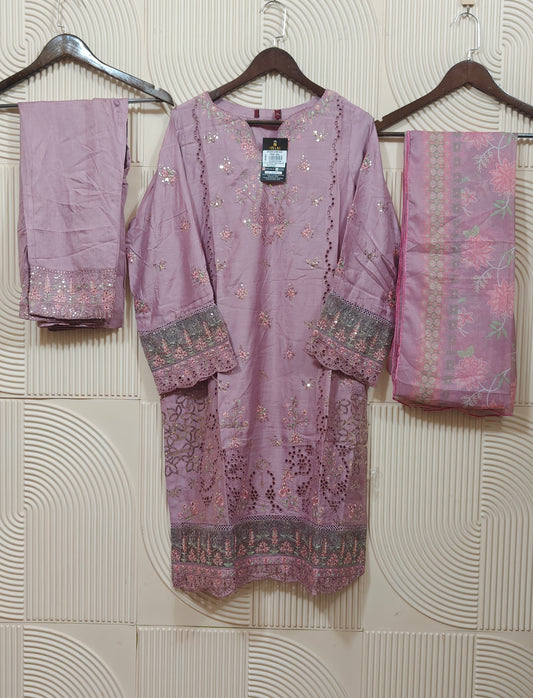 BIN SAEED COTTON SATIN RTW D-08