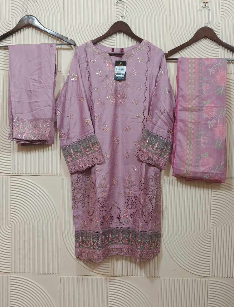 BIN SAEED COTTON SATIN RTW D-08