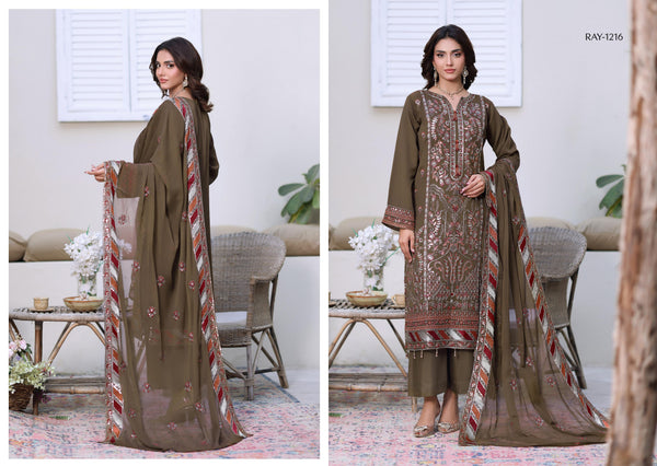 NAYAB BY BIN HAMEED SEMI-STITCHED | RAY-1216