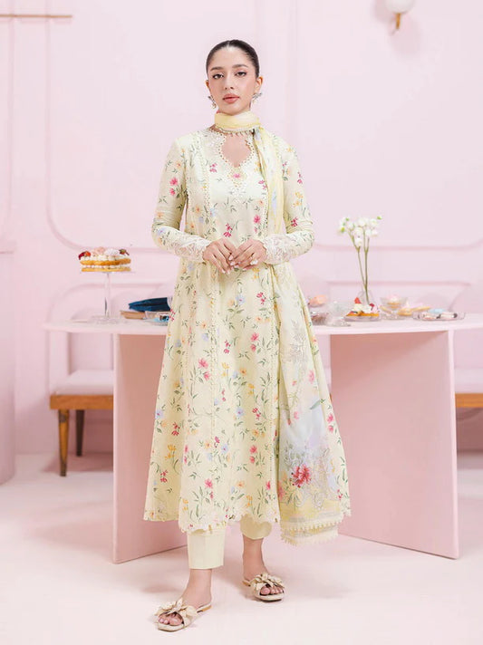 Qalamkar QPrints Embroidered Lawn 2025 | EM-04B