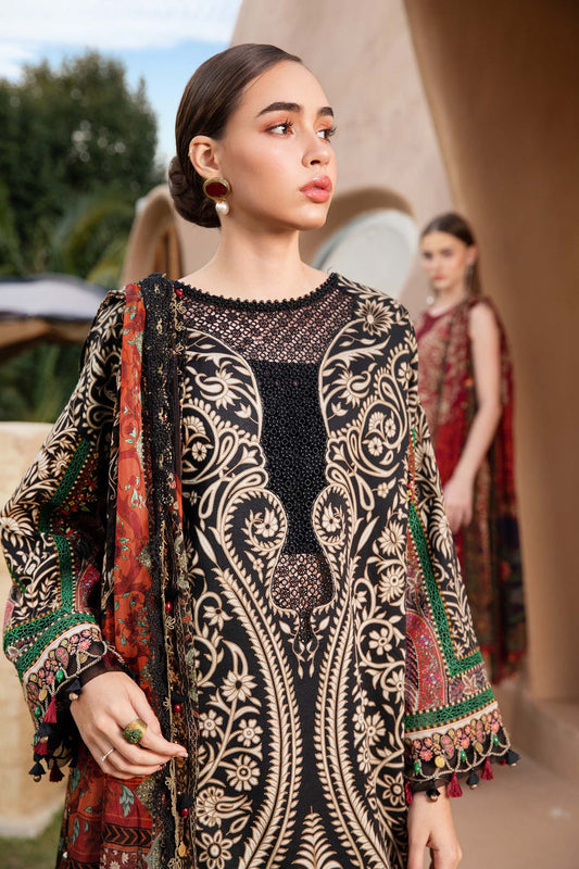 3 Piece Unstitched Printed Lawn Suit | MPT-2512-B