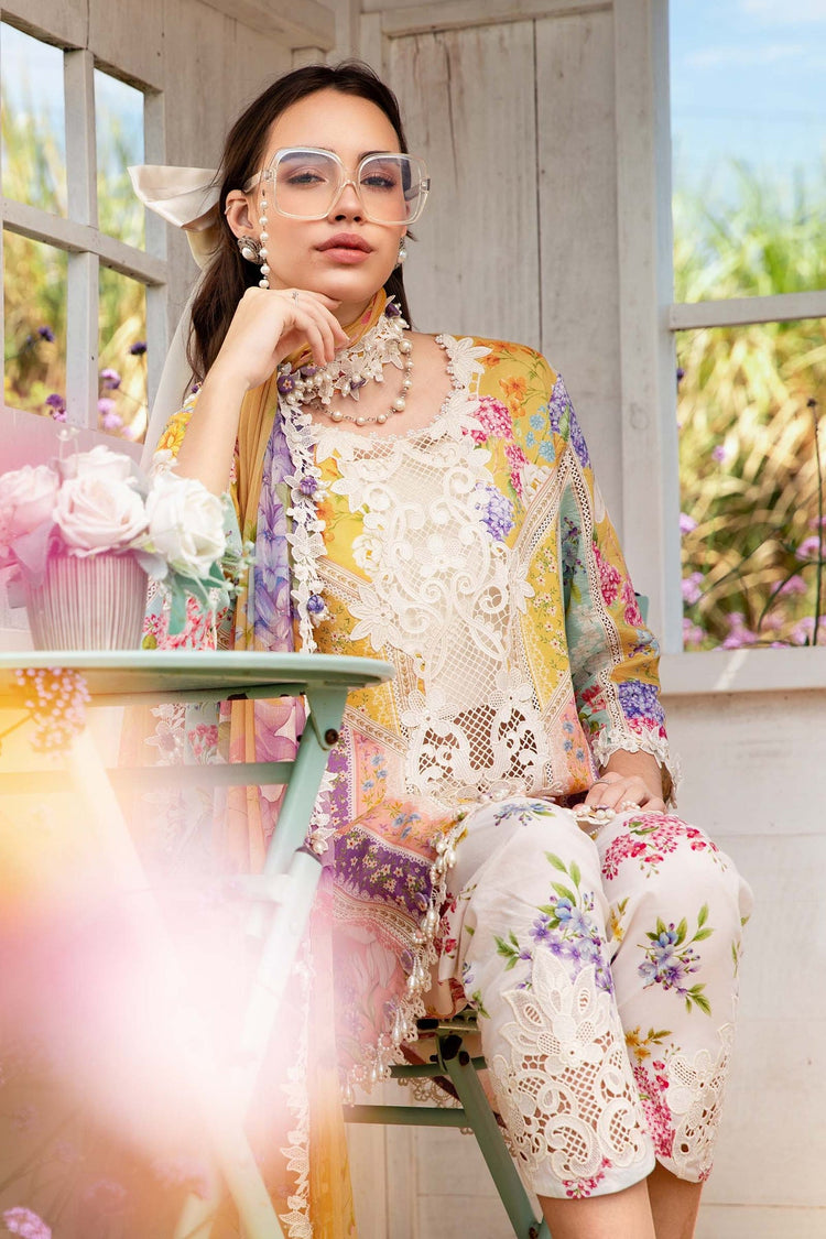 3 Piece Unstitched Printed Lawn Suit | MPT-2509-A