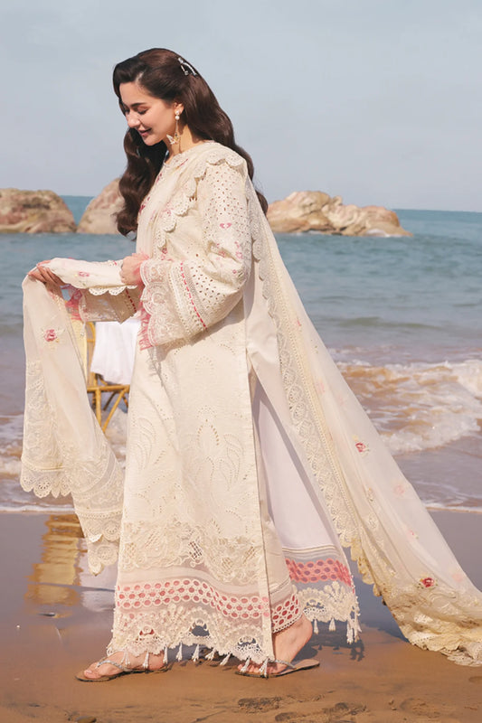 HANIA LUXURY LAWN'25 BY IMROZIA |SL 76