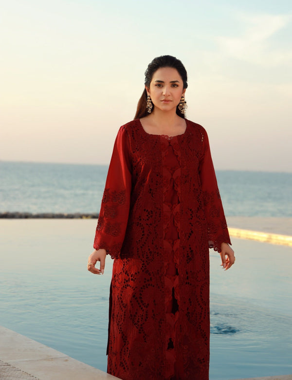Gulmina Lawn 2025 | Scarlet