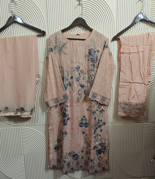 NAYAAB RAMSHA CHIFFON STITCHED D-04