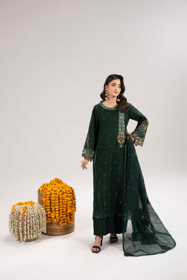 PHULKAARI ZR2618 | BOTTLE GREEN