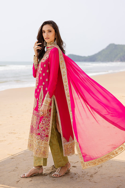 ZYRA FREESIA 3 Piece Embroirdered Chiffon Anika - FW40054