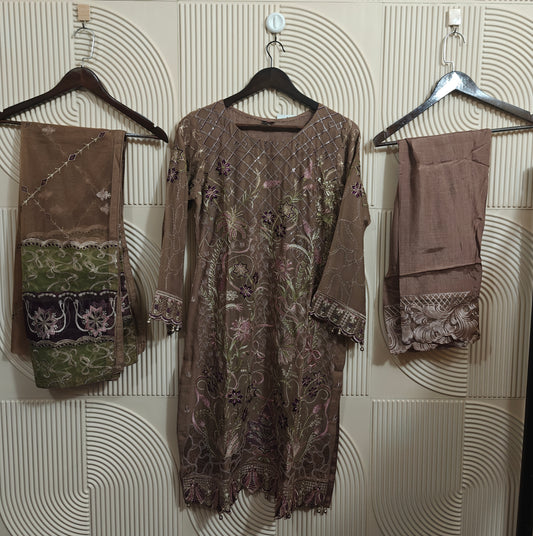 NAYAAB RAMSHA CHIFFON STITCHED D-05