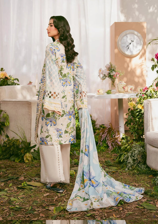 ELAF PRINTS:-6A IVORY PETALS