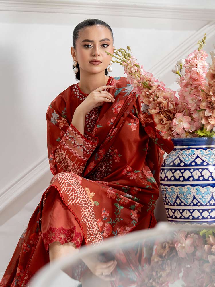 GULL BAHAR 3-Piece Unstitched Digital Printed Lawn Suit