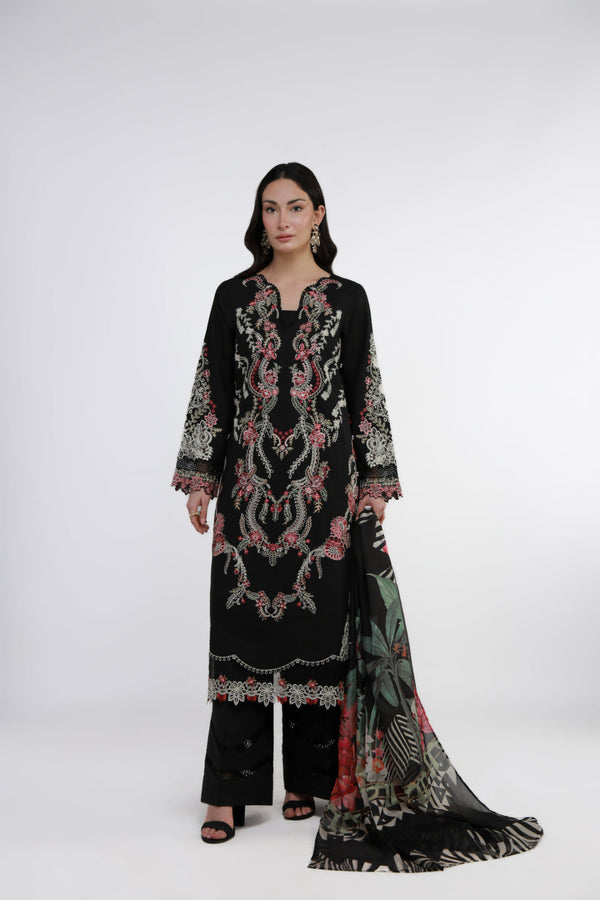 Gulmina by Marwat Textile-Onyx Noir