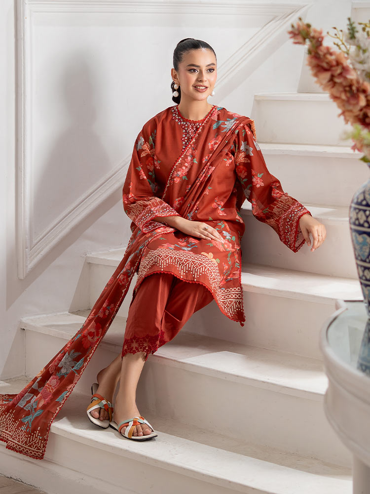 GULL BAHAR 3-Piece Unstitched Digital Printed Lawn Suit