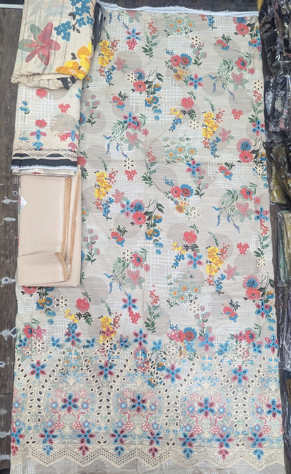 Gardenia Chikankari Lawn Un-stitched by zainab fazlani - GDP-108
