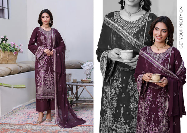 NAYAB BY BIN HAMEED SEMI-STITCHED | RAY-1072