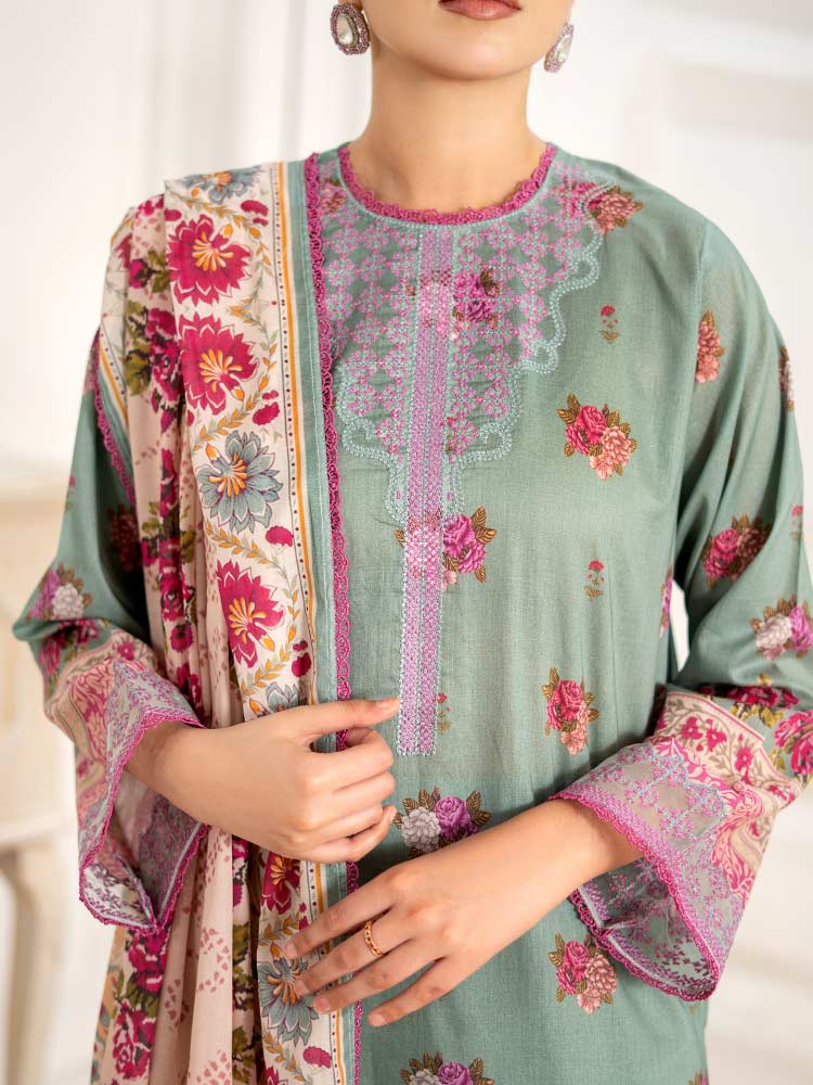 GULL BAHAR 3-Piece Unstitched Digital Printed Lawn Suit