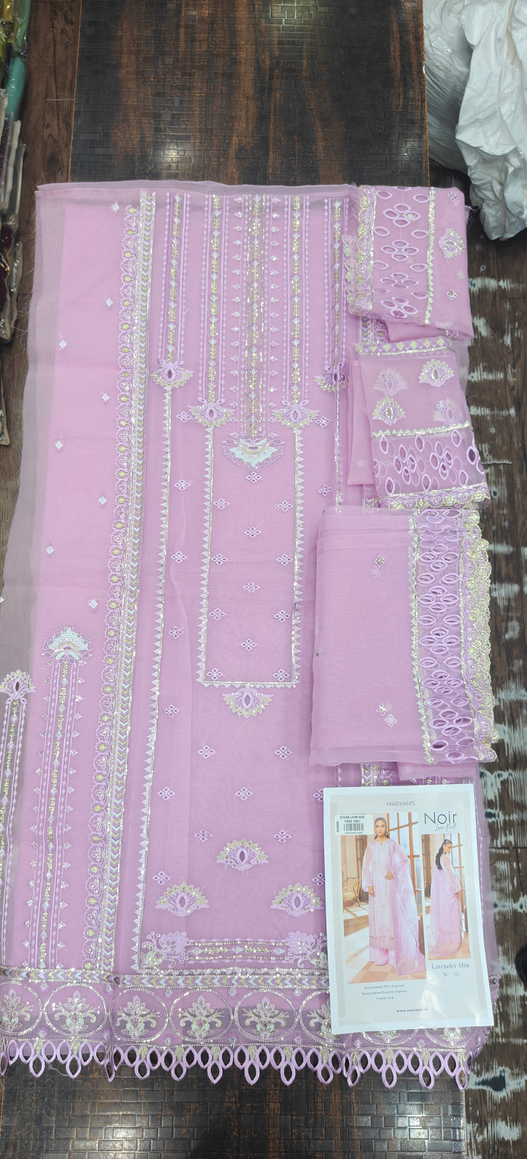 NOIR FORMALS FESTIVE UNSTITCHED FORMALS 2025 LAVENDER MIST SC 05