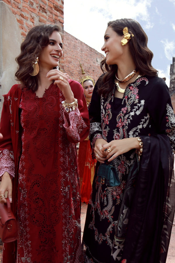 Gulmina by Marwat Textile-Crimson Charm