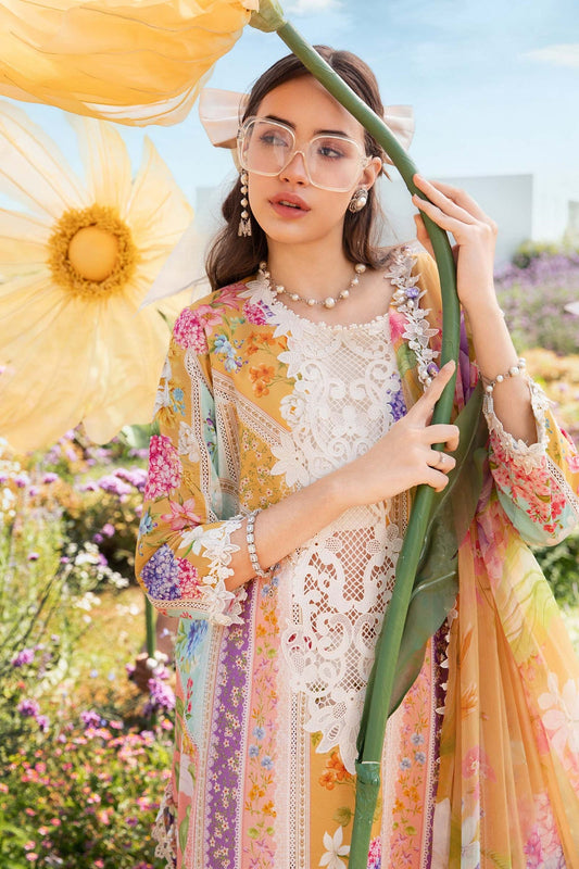 3 Piece Unstitched Printed Lawn Suit | MPT-2509-A