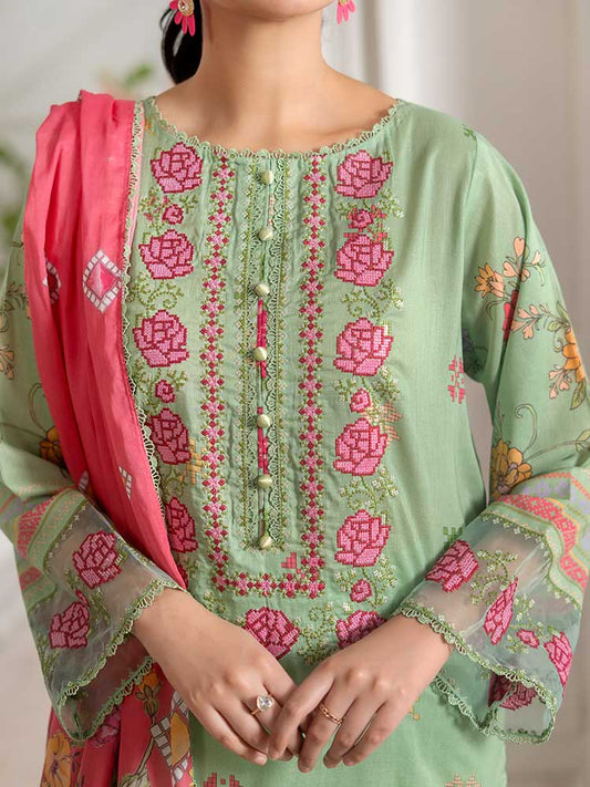 GULL BAHAR 3-Piece Unstitched Digital Printed Lawn Suit