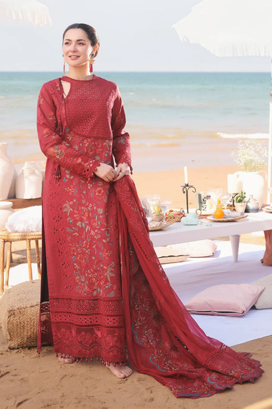 HANIA LUXURY LAWN'25 BY IMROZIA |SL 82